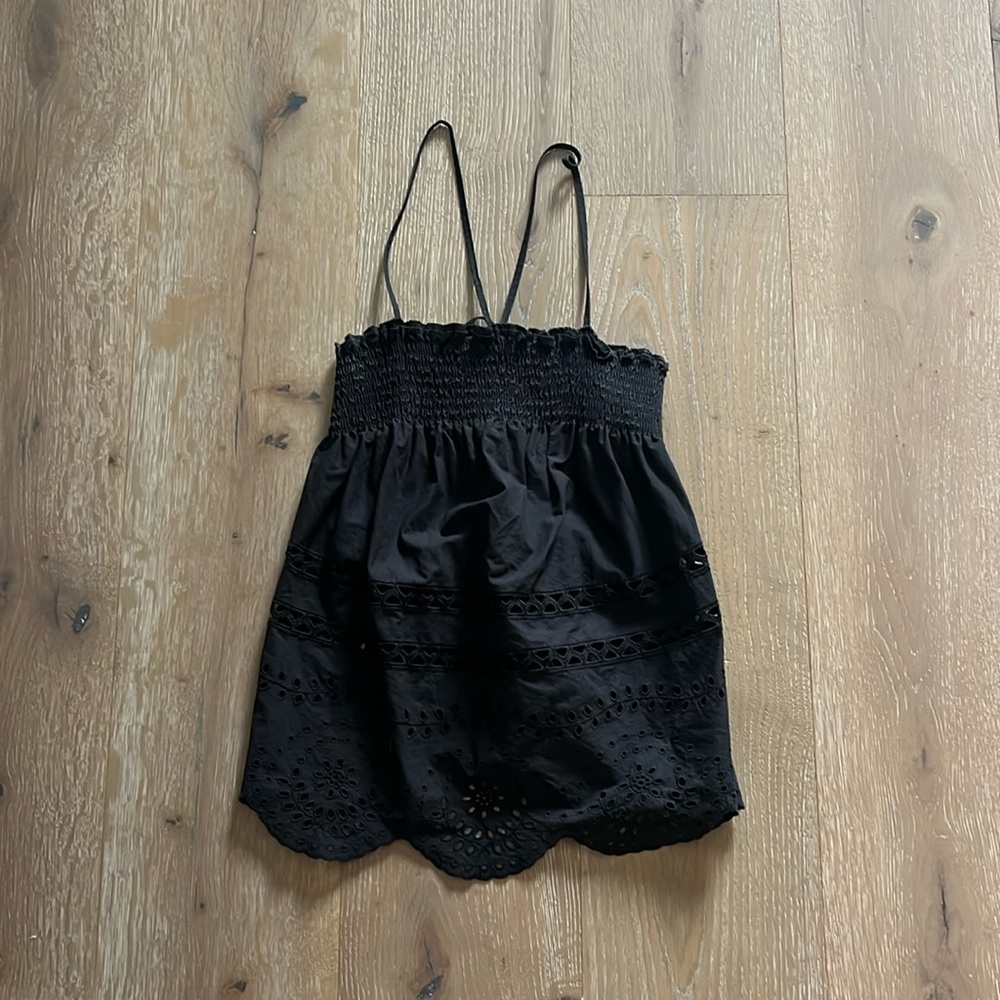 Madewell eyelet top
